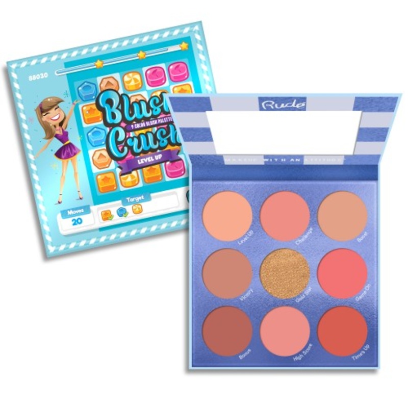RUDE Blush Crush 9 Color Blush Palette – Level Up