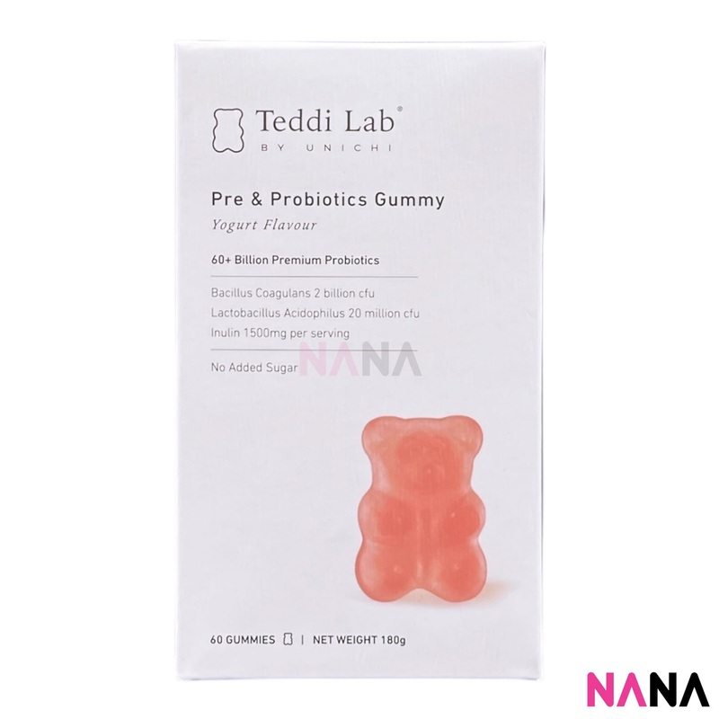 Unichi Teddi Lab Pre & Probiotics Gummy – Yogurt Flavour 60 Gummies