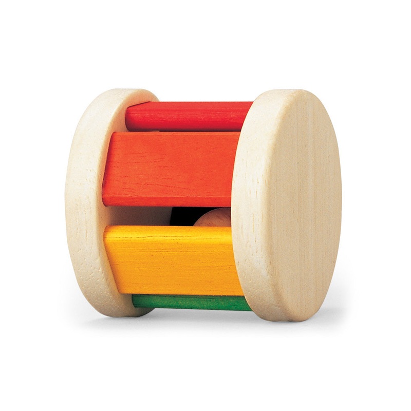 Wooden Roller Rattle Toy for Babies