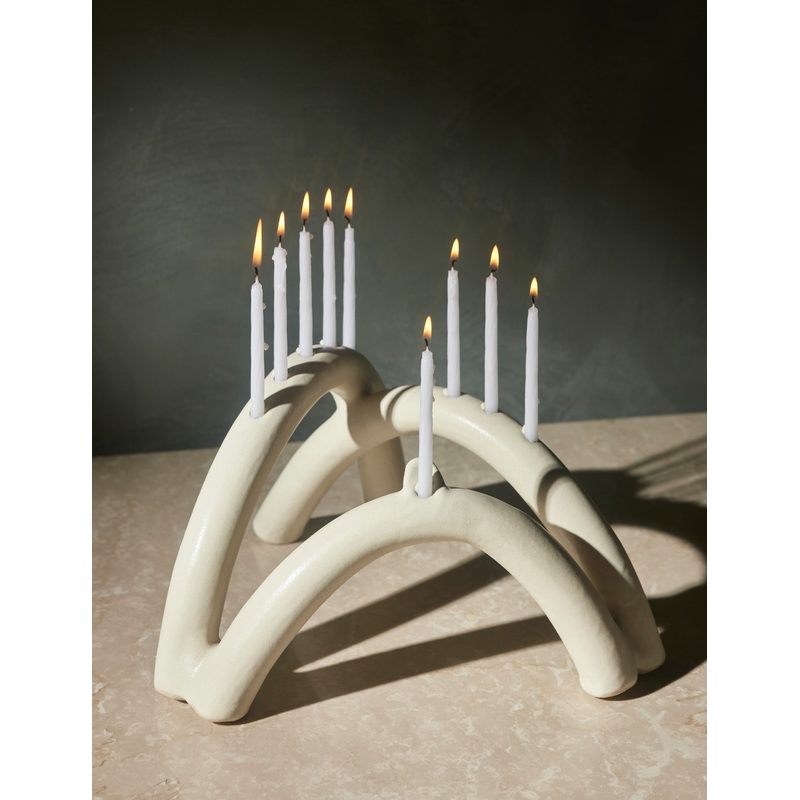 Shayna Menorah by dum Bronze