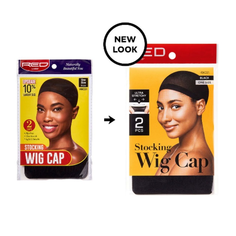 Wig Cap, Black, 2pcs in pack (12 PCS)