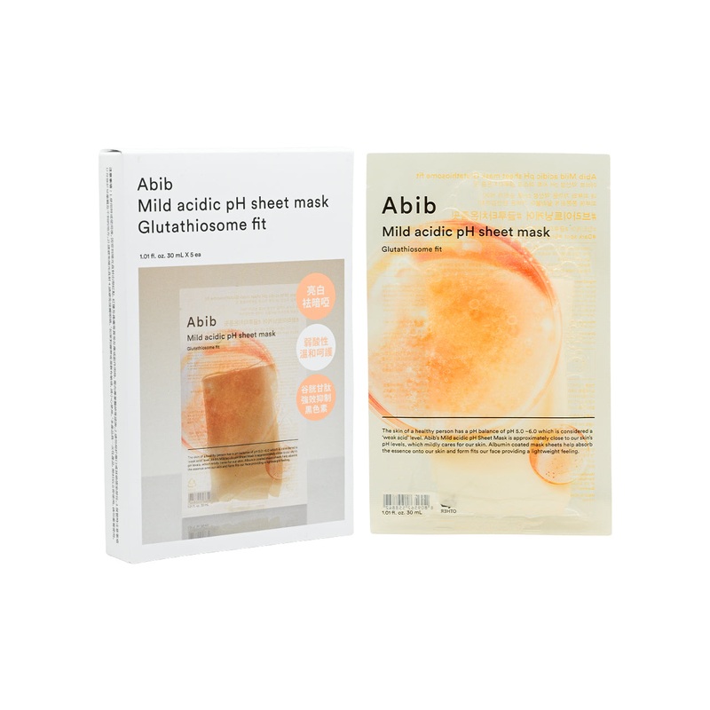 Abib Mild Acidic pH Sheet Mask – Glutathiosom 5pcs