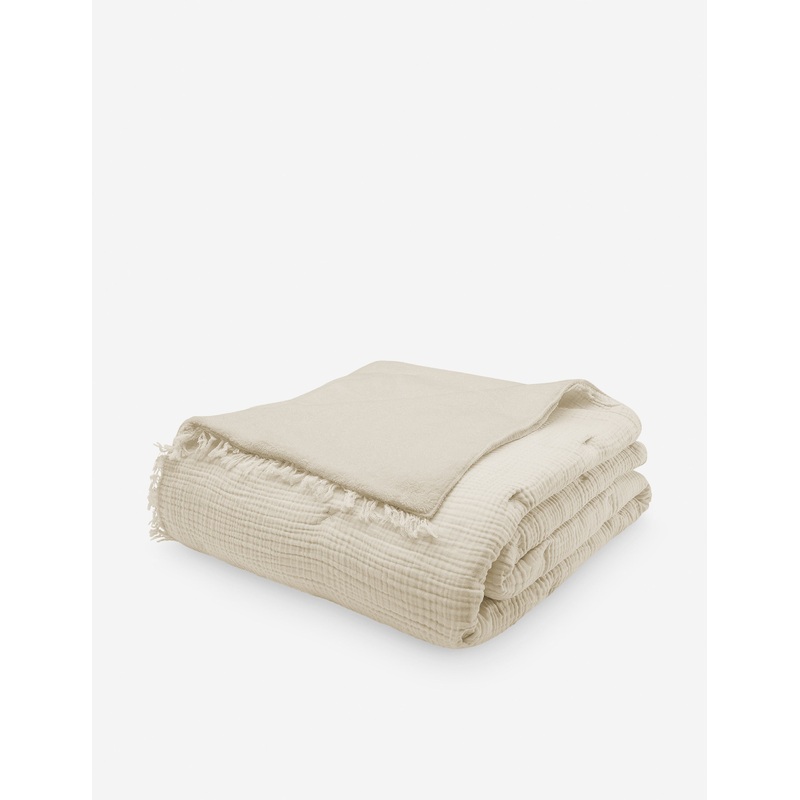 Alaia Sherpa Blanket by House No. 23 Coconut