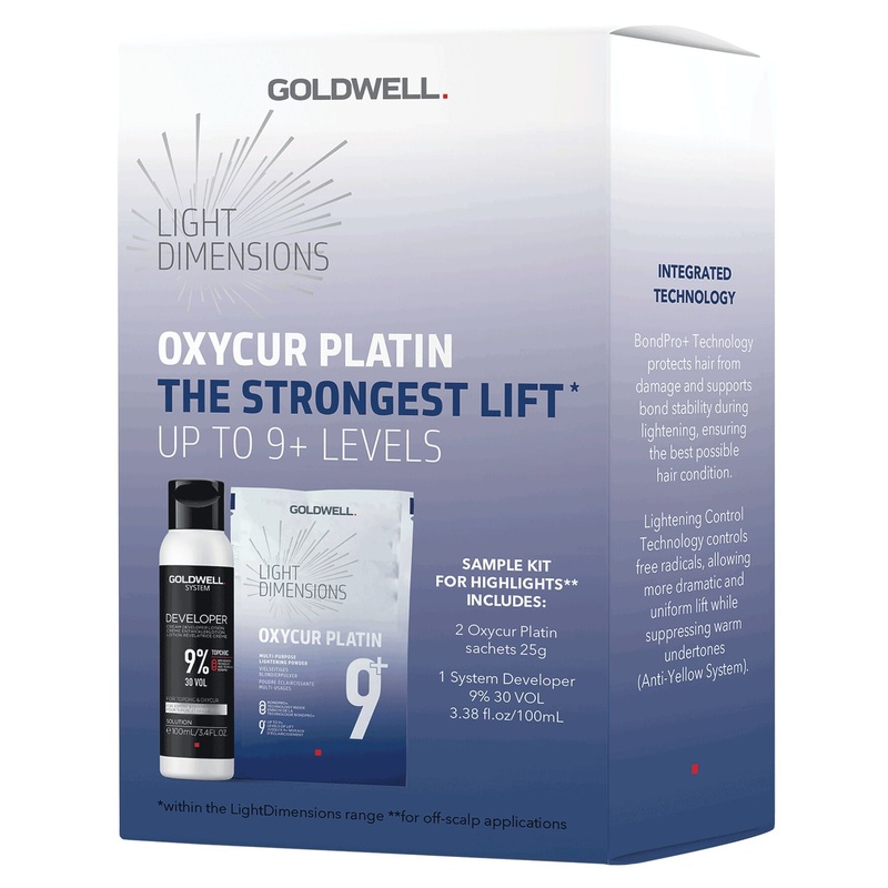 Goldwell Oxycur Platin + 9% System Developer Sample Kit | Up To 9 Levels Of Lift
