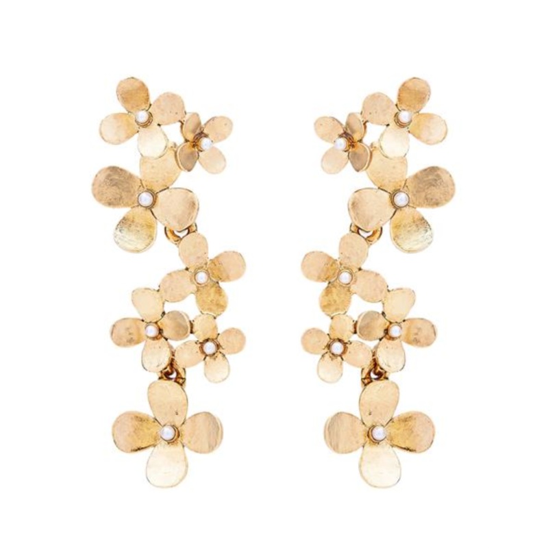 TAILORED HYDRANGEA CASCADE EARRINGS