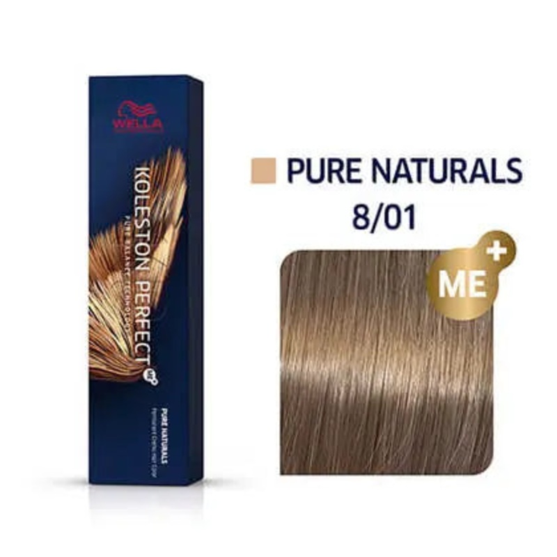 Wella Koleston Perfect Permanent Hair Color – 8/01 Light Blonde / Natural Ash