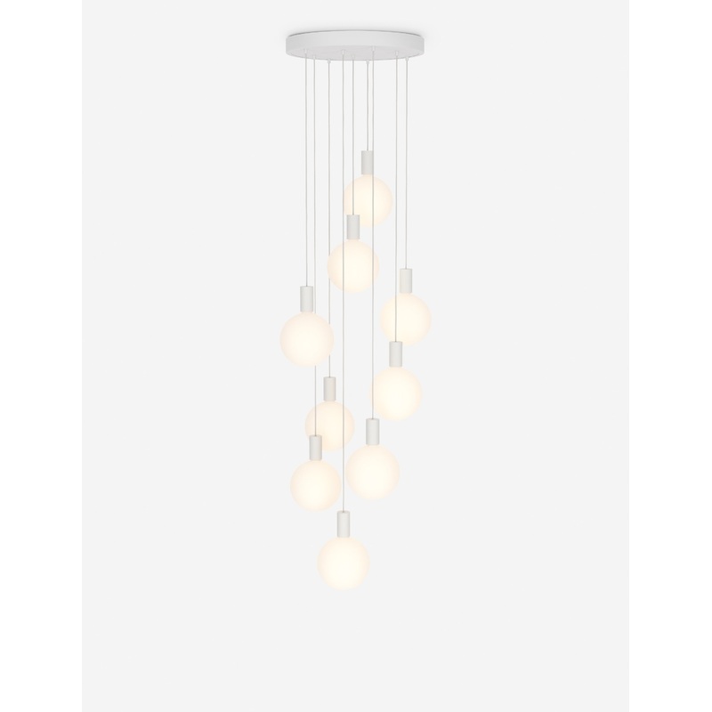Alumina 9-Light Pendant Light by Tala White 20″ Dia
