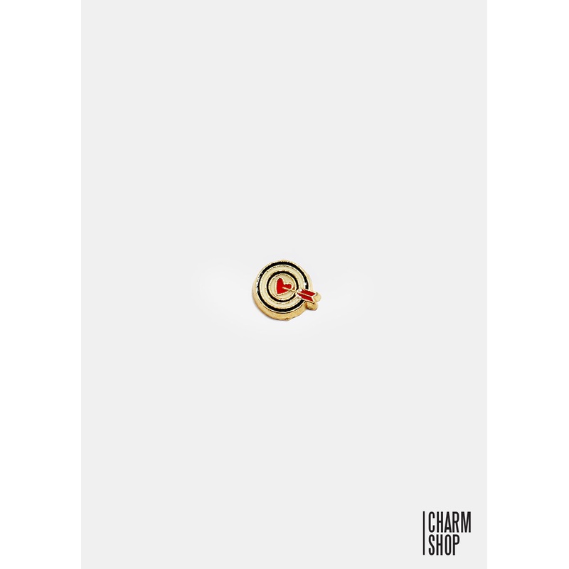 Heart Bulls Eye Locket Charm