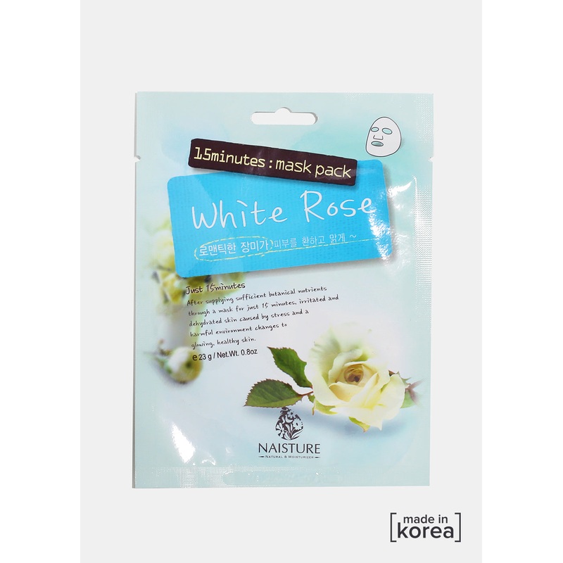15-Minute Facial Mask – White Rose