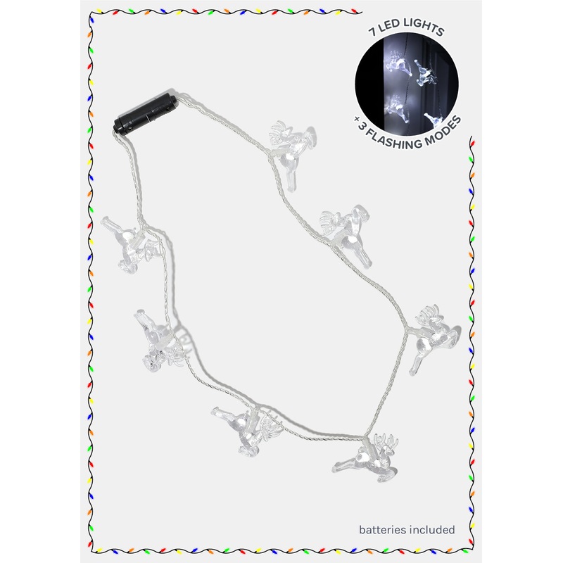 Miss A Christmas Light-Up Necklace Reindeer