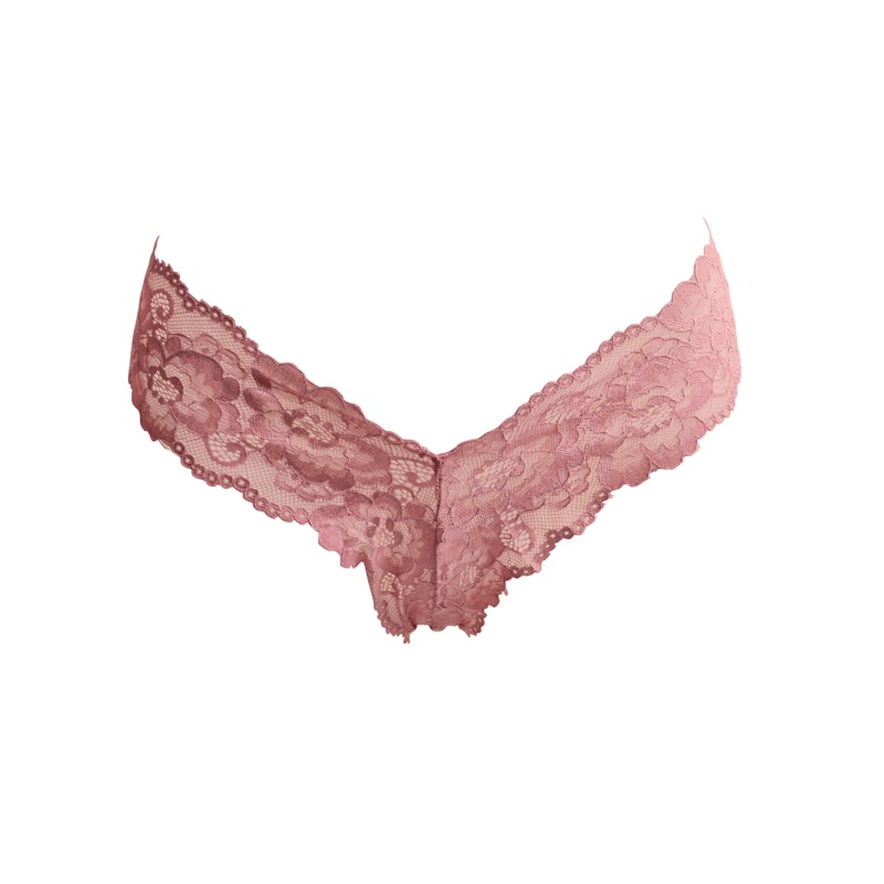 Vision Roses Lace Thong S Red