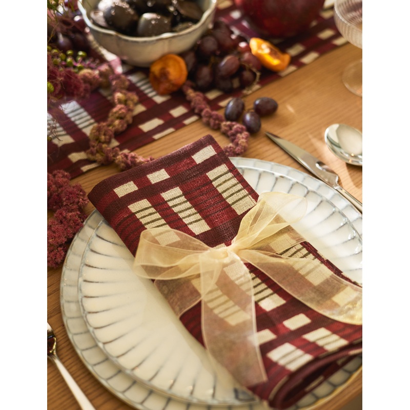 Musetta Table Linens Green Napkin -Set of 4