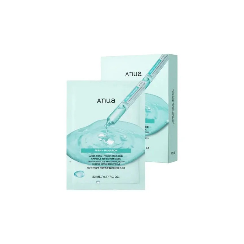 Anua PDRN Hyaluronic Acid Capsule 100 Serum Mask 1 box = 10 Sheets
