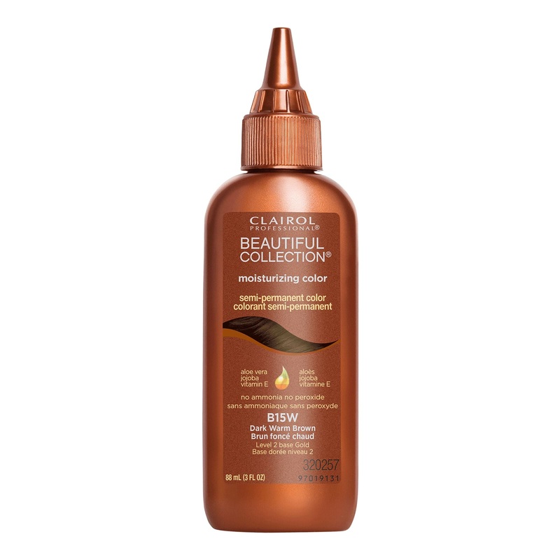 Clairol Professional Beautiful Collection Semi-Permanent Moisturizing Hair Color – B15 Dark Warm Brown
