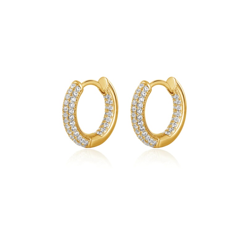 THE REVERSIBLE MINI AMALFI HOOPS- GOLD