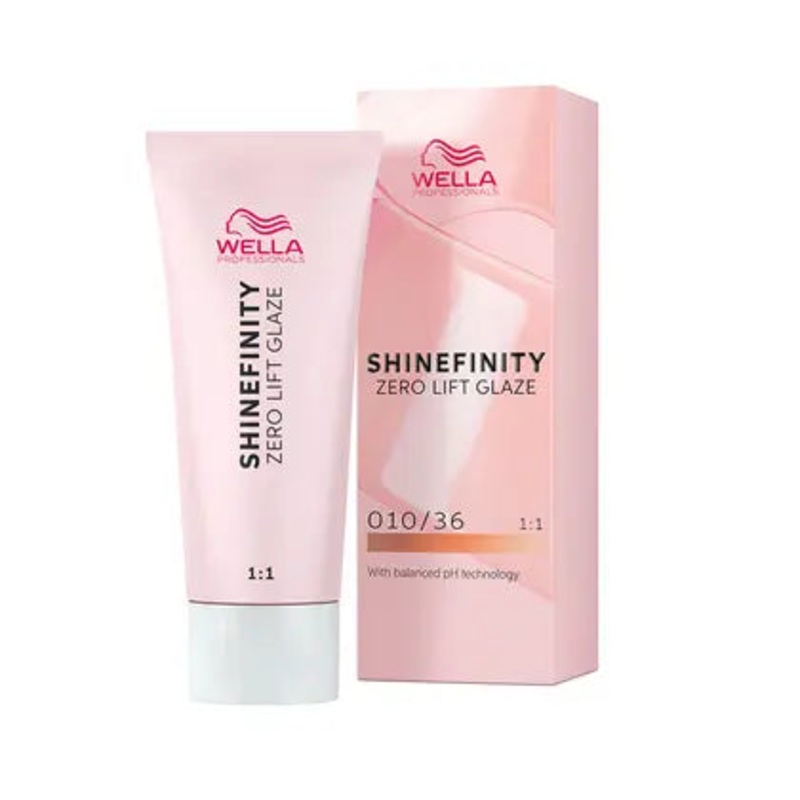 Wella Shinefinity Zero Lift Glaze Demi-Permanent Hair Color – 010/36 Lightest Blonde Gold Violet