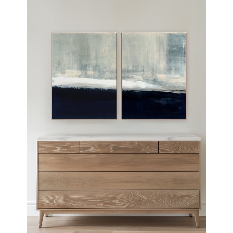 Driven Diptych Wall Art (Set of 2) by Carol Benson-Cobb Natural 31″ x 41″