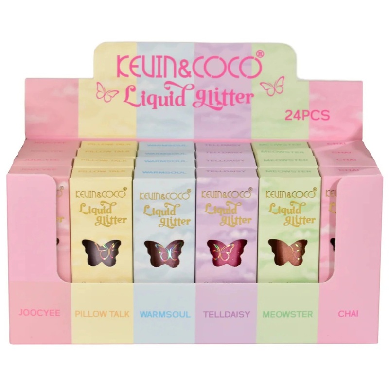 Kevin & Coco Liquid Glitter – Wholesale Display 24 Units (KC248742)