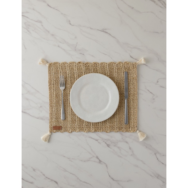 Tassel Placemats (Set of 4) by Tallo de Olivo Natural