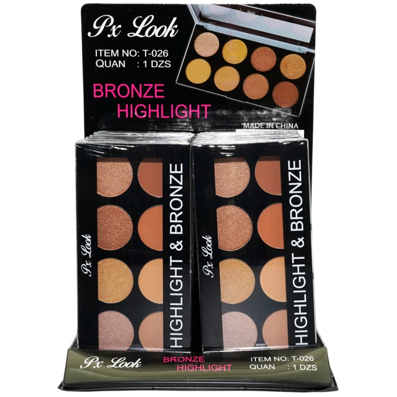 Px Look Bronze Highlight Powdered- Wholesale Display 12 Units (T-026)