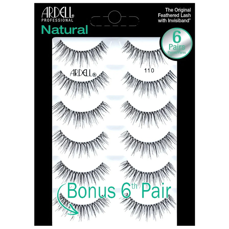 Ardell False Lashes – Natural #110 Black (6 pairs) 6 pairs