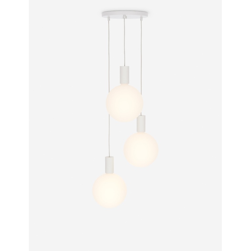Alumina Triple Pendant Light by Tala White 10″Dia
