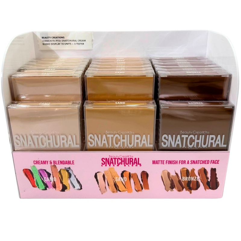 Beauty Creations Snatchural Cream Blend – Wholesale Display 36 Units + 3 Tester (CRMCNTR-PTD)