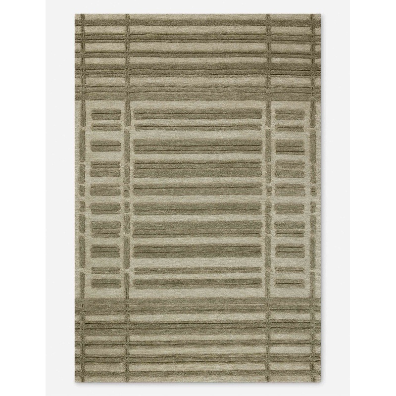 Bradley II Hand-Tufted Wool Rug by Chris Loves Julia x Loloi Sage and Olive 2’3″ x 3’9″