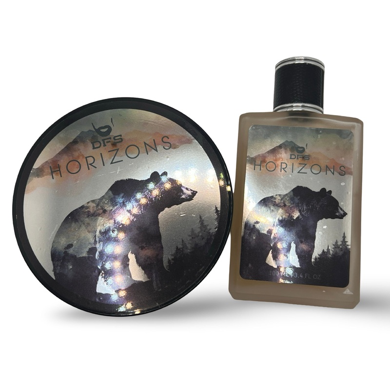DFS Horizons Shaving Soap (Kodiak Base) and Splash – by Murphy and McNeil (Used)