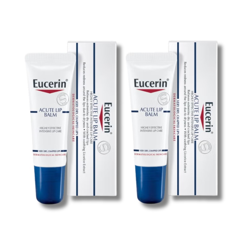 Eucerin Dry Skin Acute Lip Balm Duo 2 x 10ml