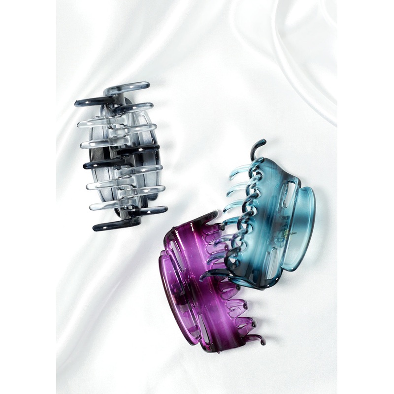 Transparent Color Jaw Clips Blue