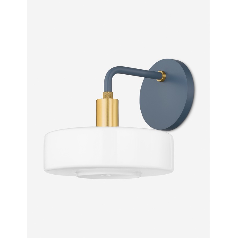 Weese Sconce Blue and Brass