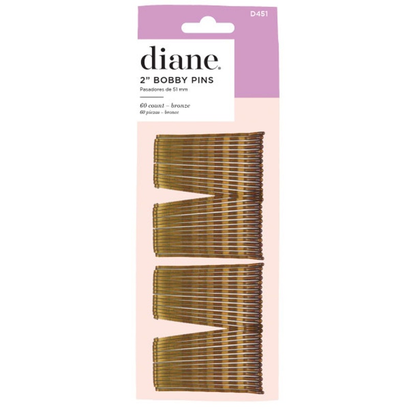 Diane Bobby Pins – 2″ Inch / 60 Count / Bronze | D451