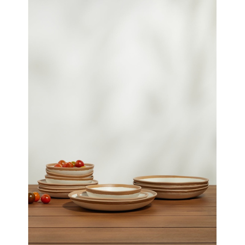 Tara Melamine Dinnerware (12-Piece Set)