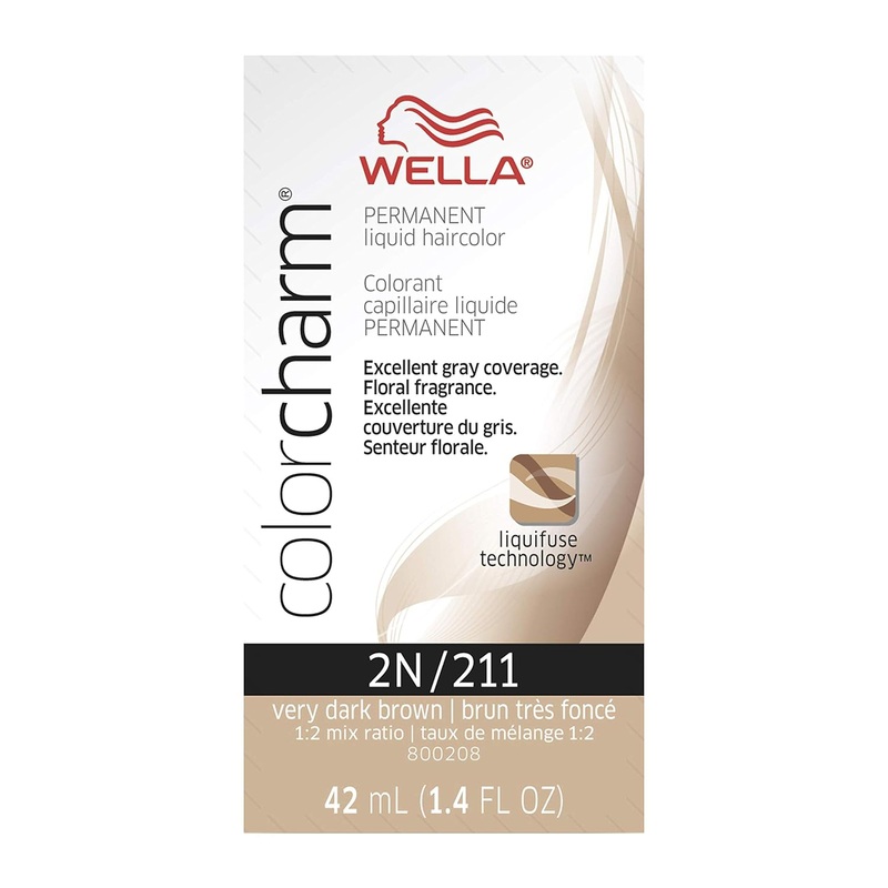 Wella ColorCharm Permanent Liquid Hair Color 42 ml / 1.4 oz – 2N / 211 Very Dark Brown