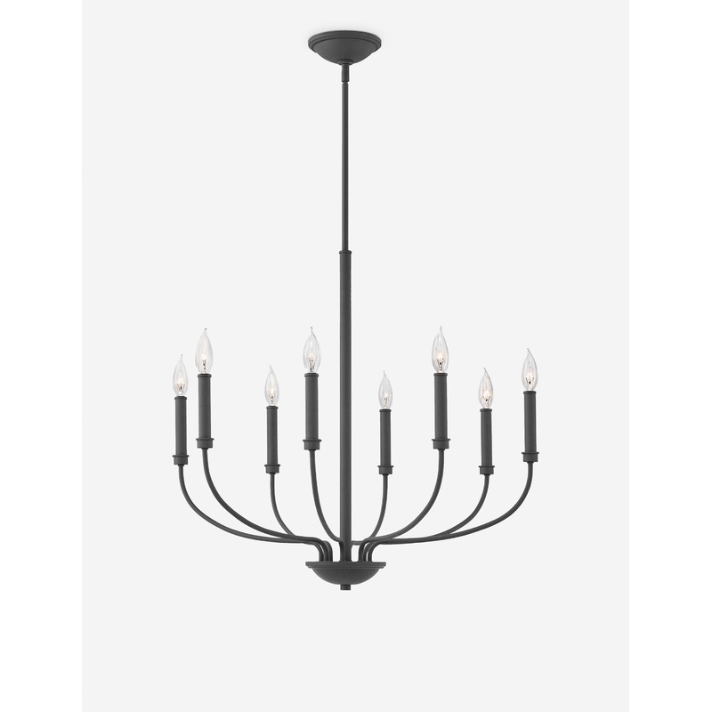 Parsons Chandelier Black 28″Dia
