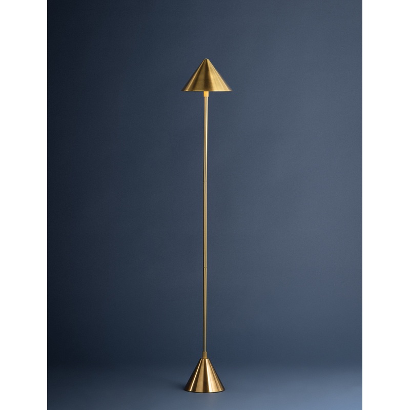 Brasseur Cordless Floor Lamp Antique Brass