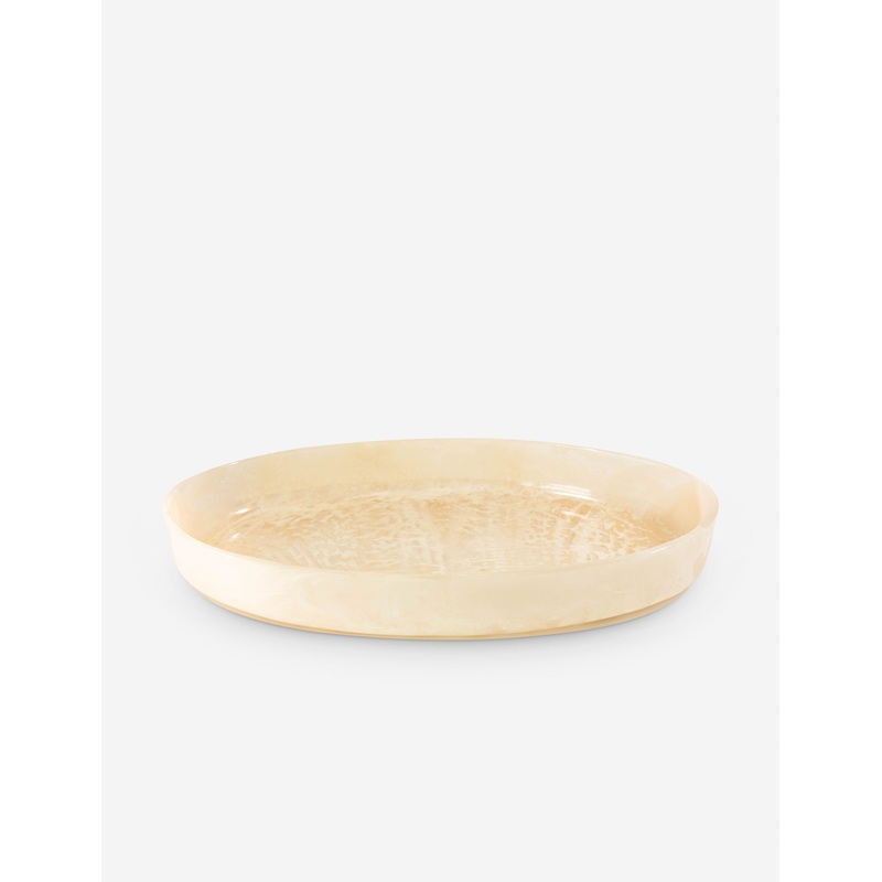 Marika Resin Serving Dish Cream