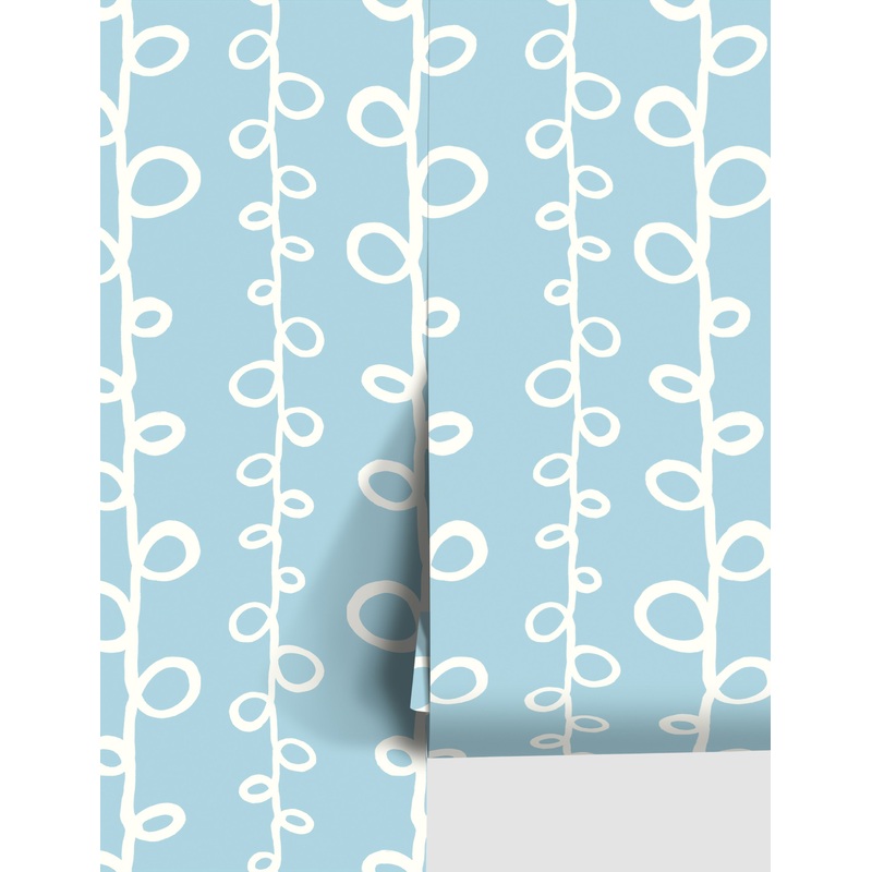 Reach Wallpaper by Susan Hable Blue
