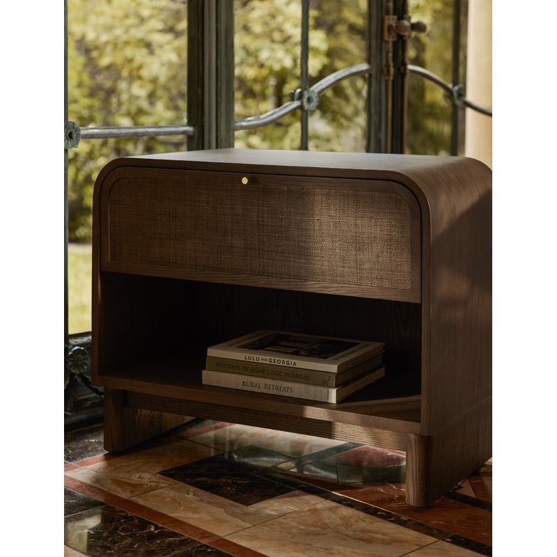 Suzette Grand Nightstand Natural Oak