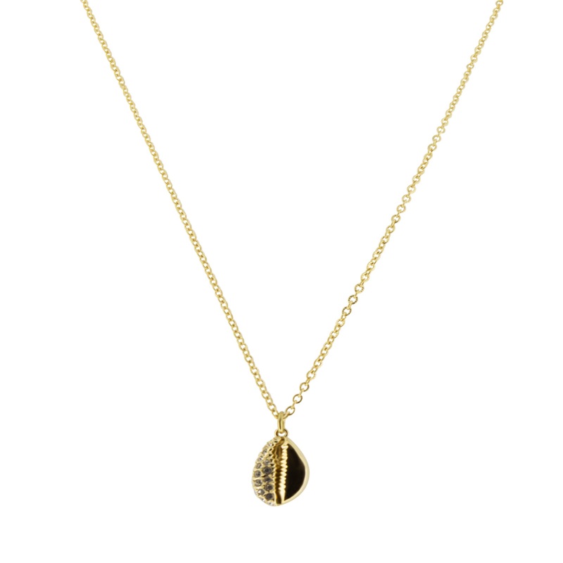 Swarovski Gold-plated Necklace With Shell Crystal Pendant