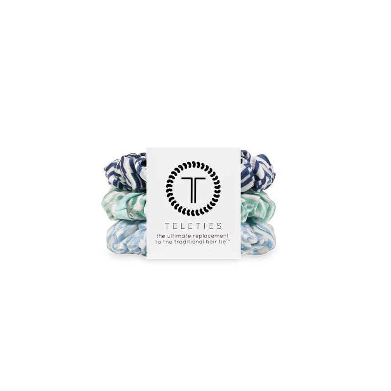 TELETIES Hair Scrunchie  Small Totally Turquoise
