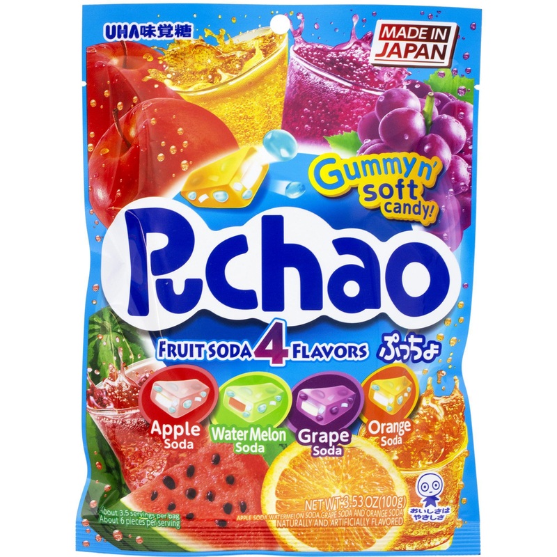 UHA Fruits Soda Puchao  3.53oz