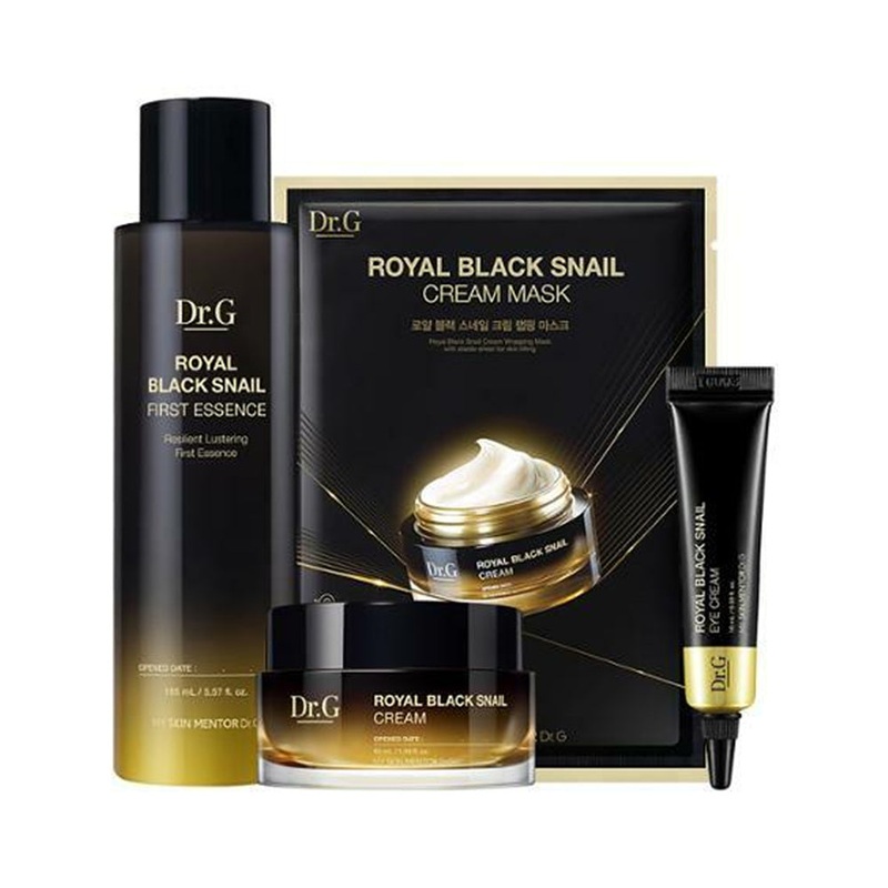 Dr.G Royal Black Snail Special Set (First Essence 165ml+Cream 50ml+Eye Cream 10ml+Mask Pack 1ea)