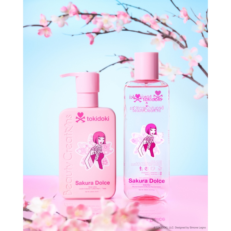 tokidoki Sakura Dolce Body Lotion & Mist Set