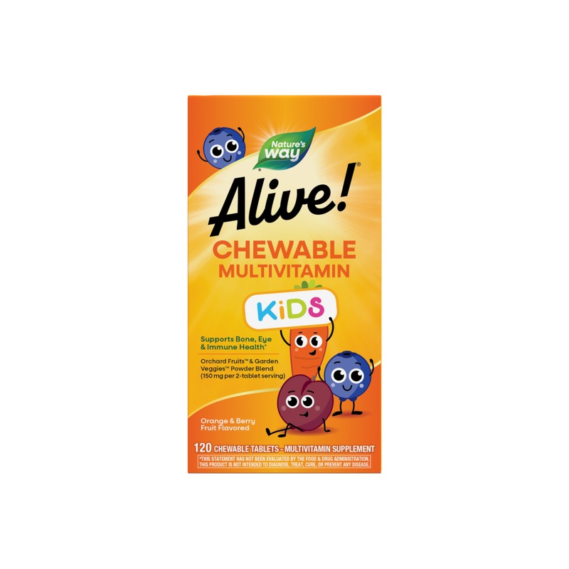 Alive! Kids Chewable Multivitamin Orange & Berry