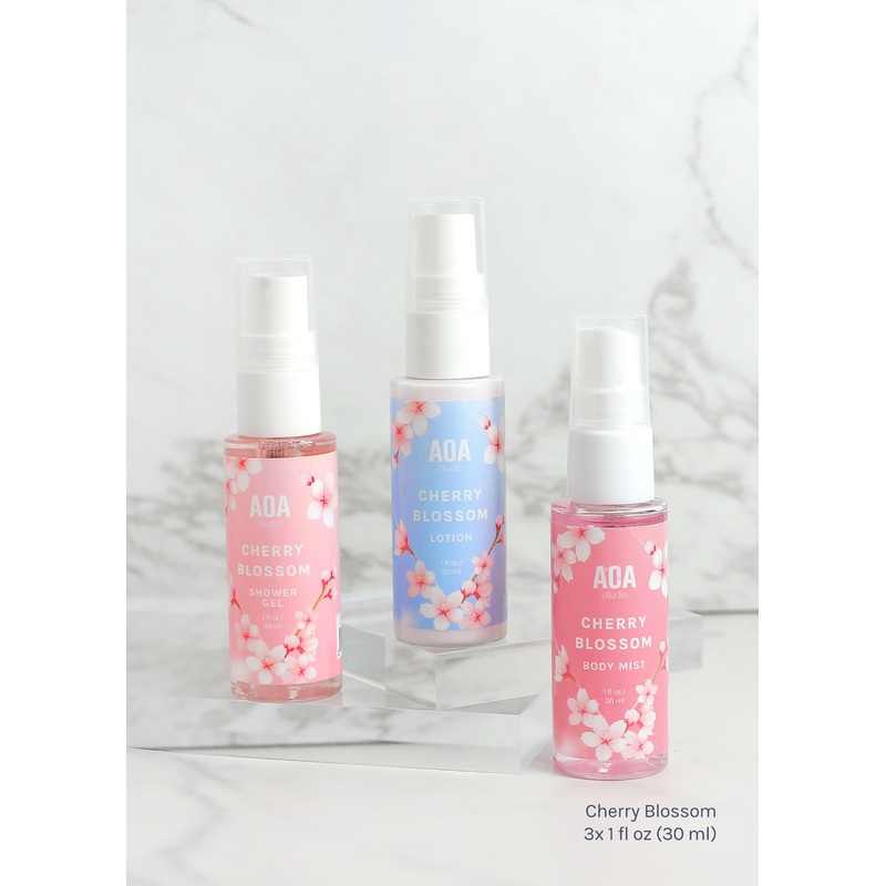 AOA Lotion, Shower Gel & Body Mist – Cherry Blossom Lotion