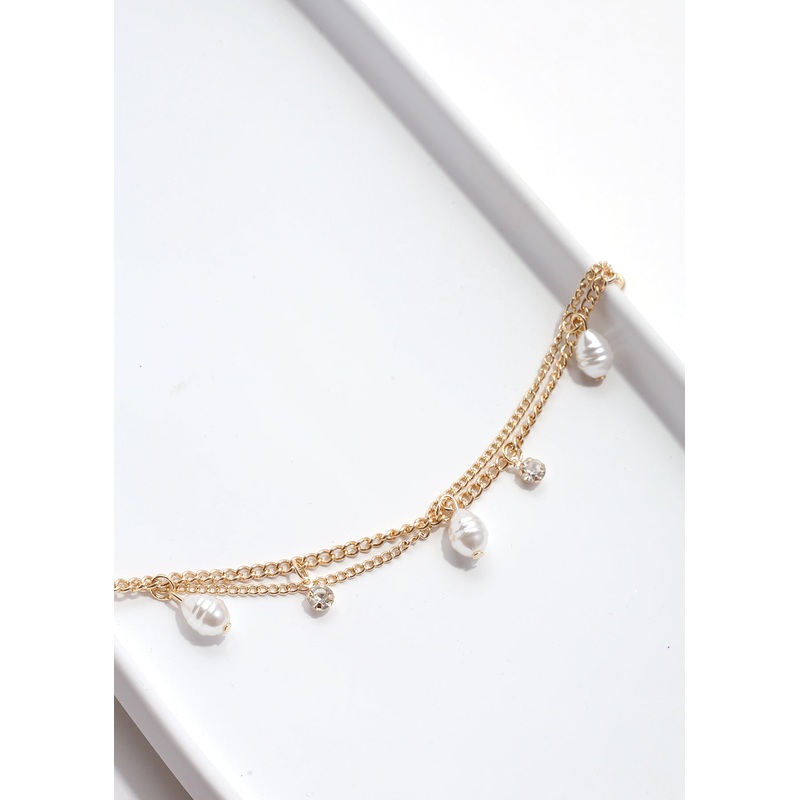 Layered Bracelet with Pearls