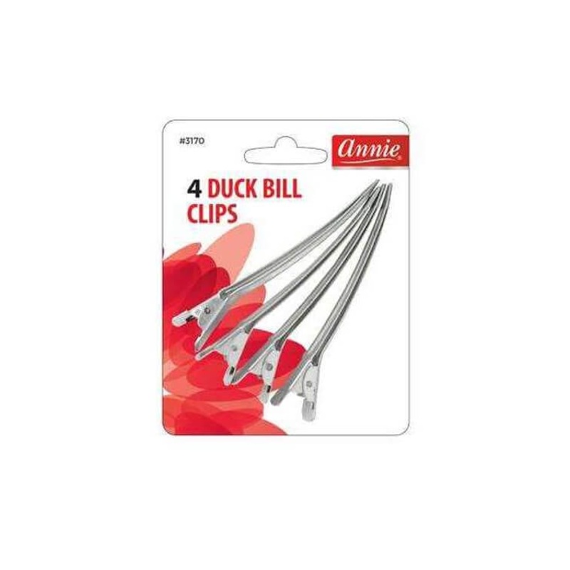Annie #3170 Metal Duck Bill Clips 4 ct