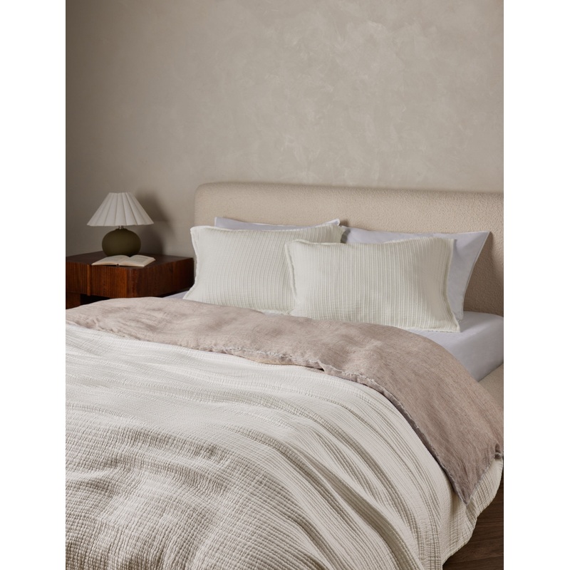 Chatham Cotton Matelasse Coverlet by Pom Pom at Home Natural Twin
